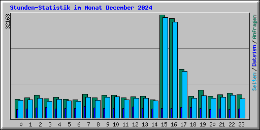 Stunden-Statistik im Monat December 2024